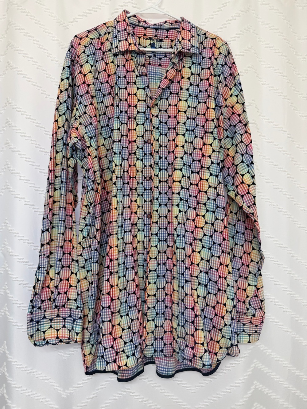 Multicolor Geometric Print Button-Down Shirt